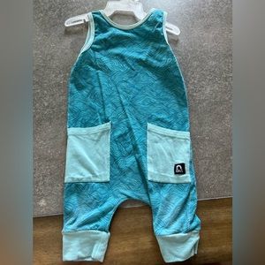 Rags to Raches Blue Romper